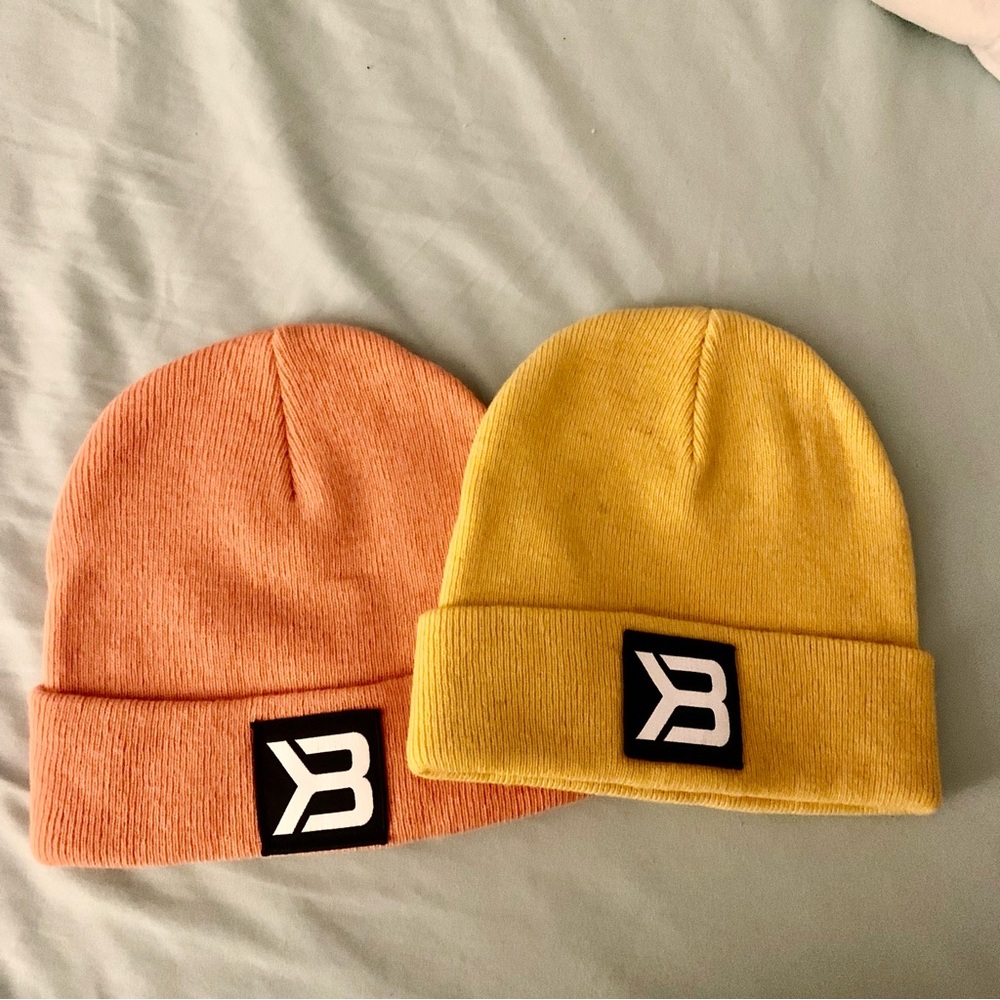 Two Better Bodies Tribeca Beanies Yellow 🐝 and Peach 🍑
